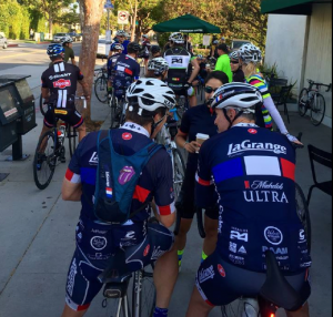 This was taken last week at the start of the NOW ride. I'm easy to spot. I'm wearing the Camelbak